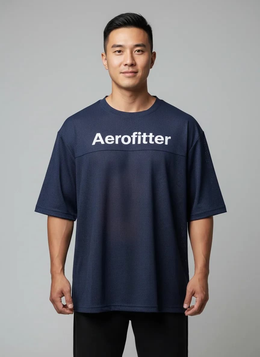 Aerofitter Drop T Shirt navy blue