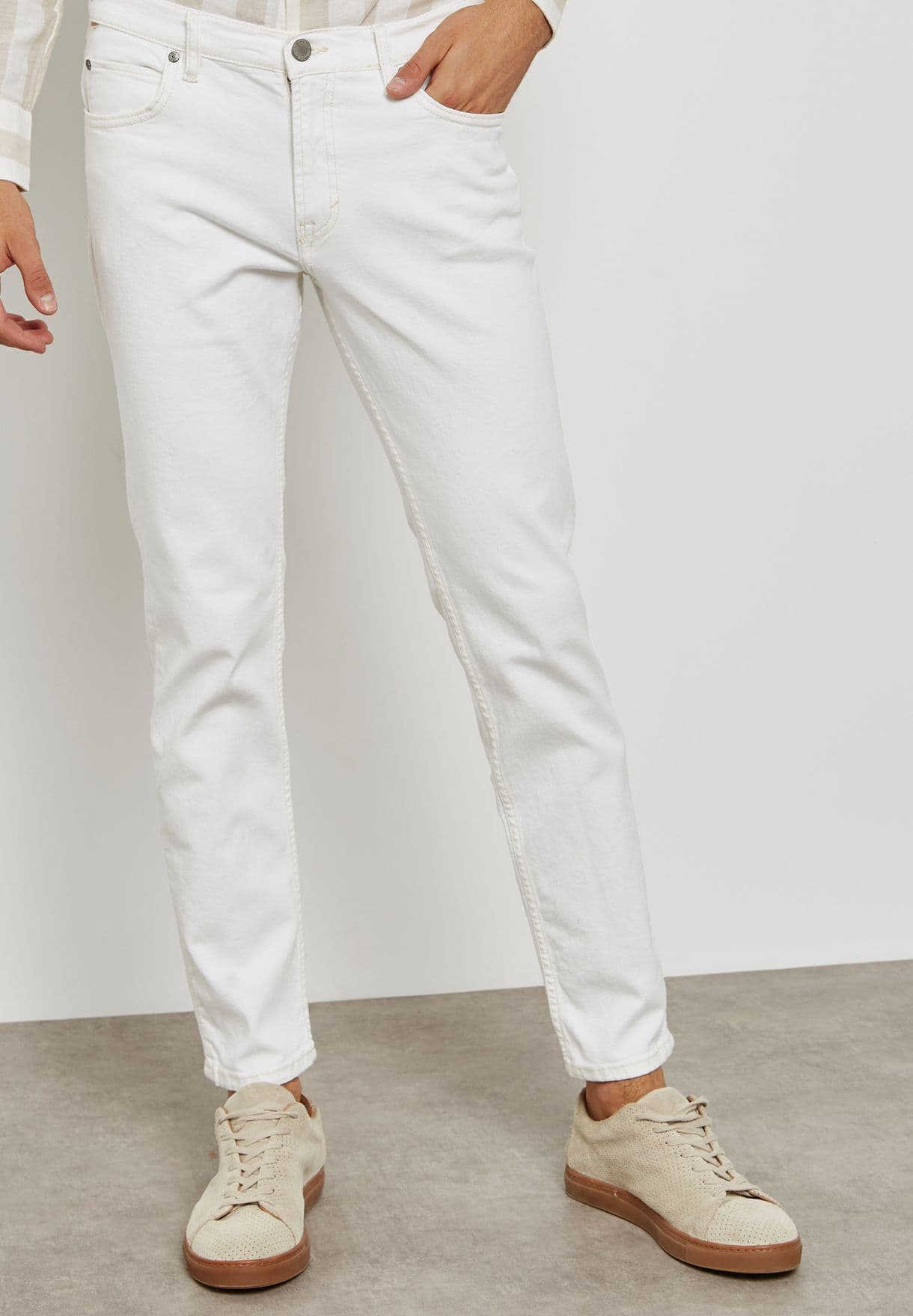 SPRINGFIELD | 100% GENIUNE | DENIM JEANS | SLIM FIT | EXPORT QUALITY | A+ GRADE | WHITE