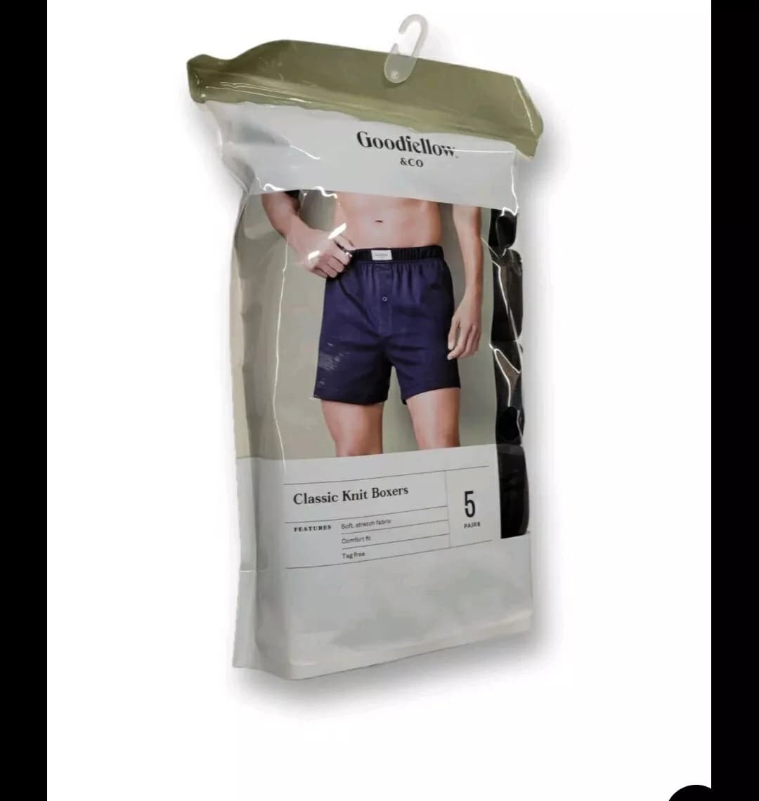 G FELLOW | MEN ORIGINAL BOXERS | EXPORT QUALITY | PACK OF 5 | BLACK