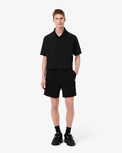 men branded short | crocodile logo | imported quality | black